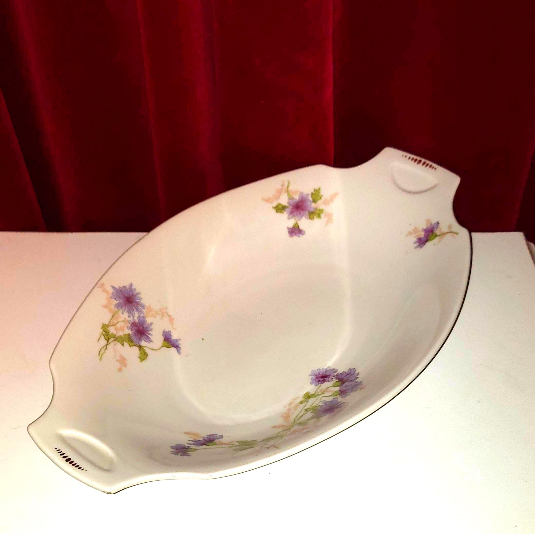 Deep Serving Bowl From Haas & Czjek Schlaggenwald Czechoslovakia