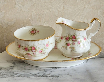 Vintage Paragon Victoriana Rose Dinnerware, 88 Pc Service for 10