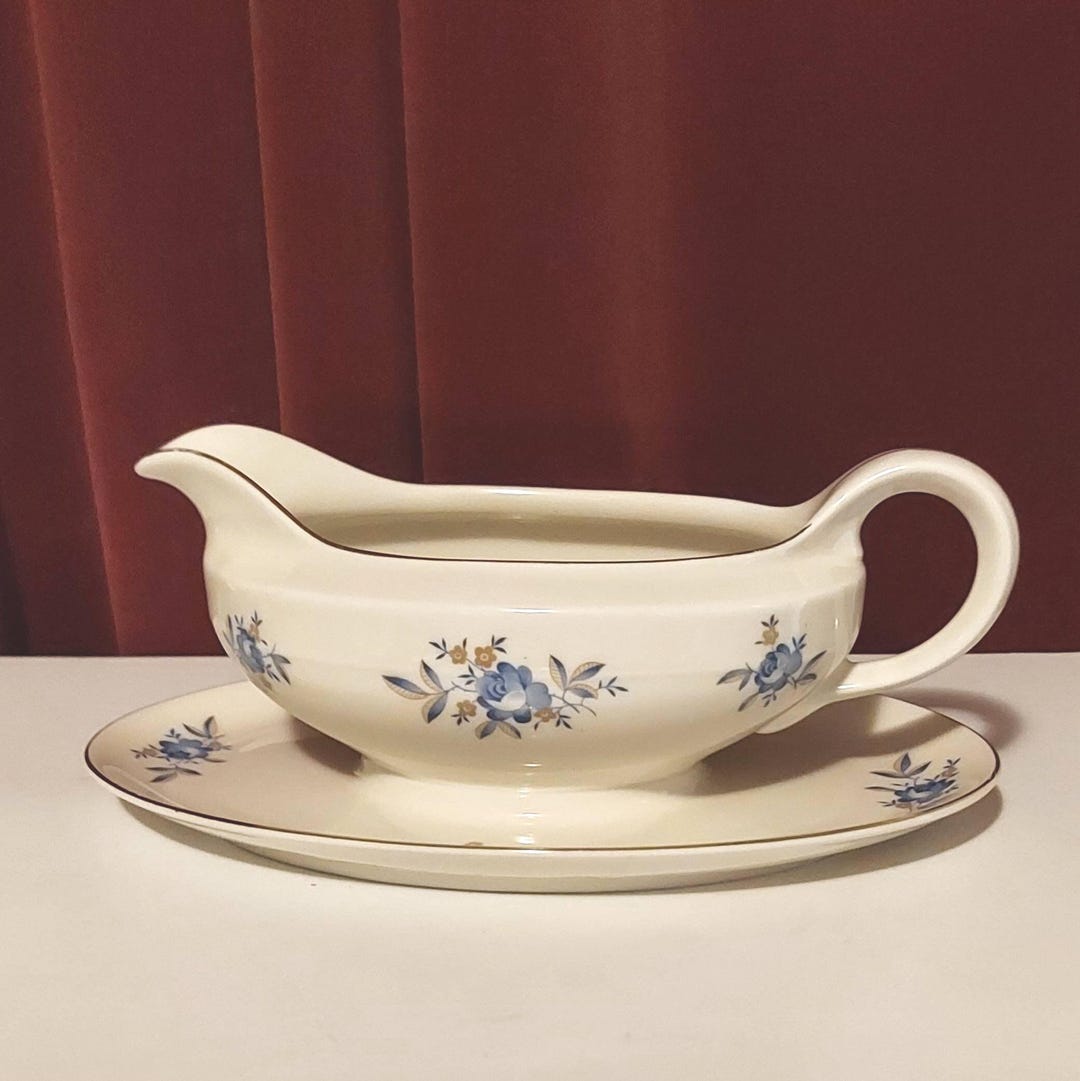 Royal Ivory KPM Germany Vintage 1930s Gravy Boat Decorated With ...