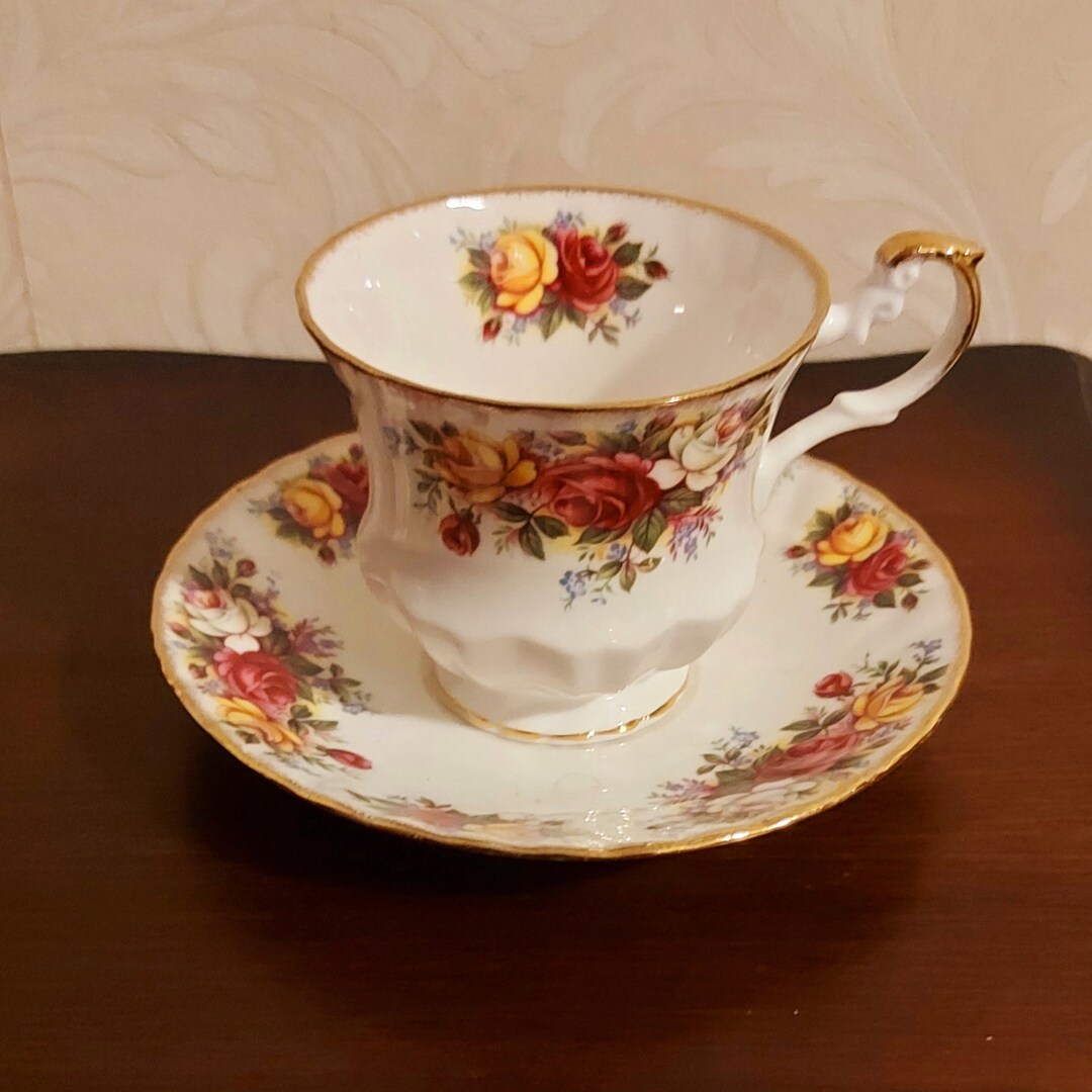 Men's Cup and Saucer of Queens Fine Bone China Made in Etsy