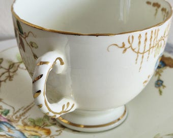 Cup and Saucer From Sutherland China, Made in England Decorated