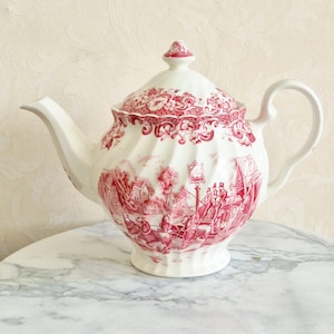 Johnson Brothers Coaching Scenes Teapot - Etsy