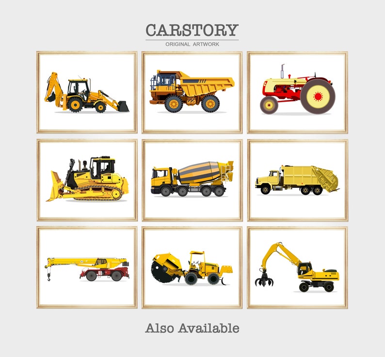 Mail Truck Print, Vehicle Print, Nursery Prints, Transportation Wall