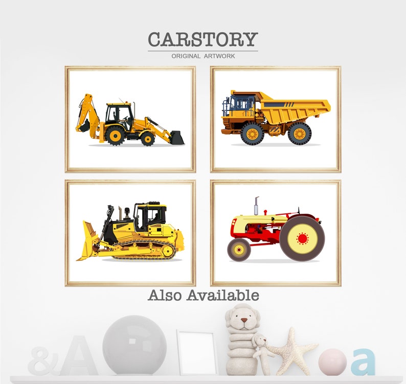 Mail Truck Print, Vehicle Print, Nursery Prints, Transportation Wall