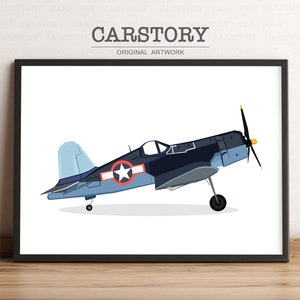 Airplane Print | Aircraft Print | Aviation Nursery | Airplane Wall Art | Vintage Plane | Kids Room Plane Art, Airplane Printable