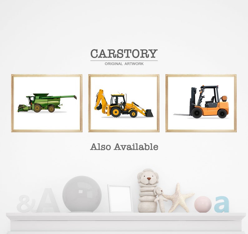 Mail Truck Print, Vehicle Print, Nursery Prints, Transportation Wall