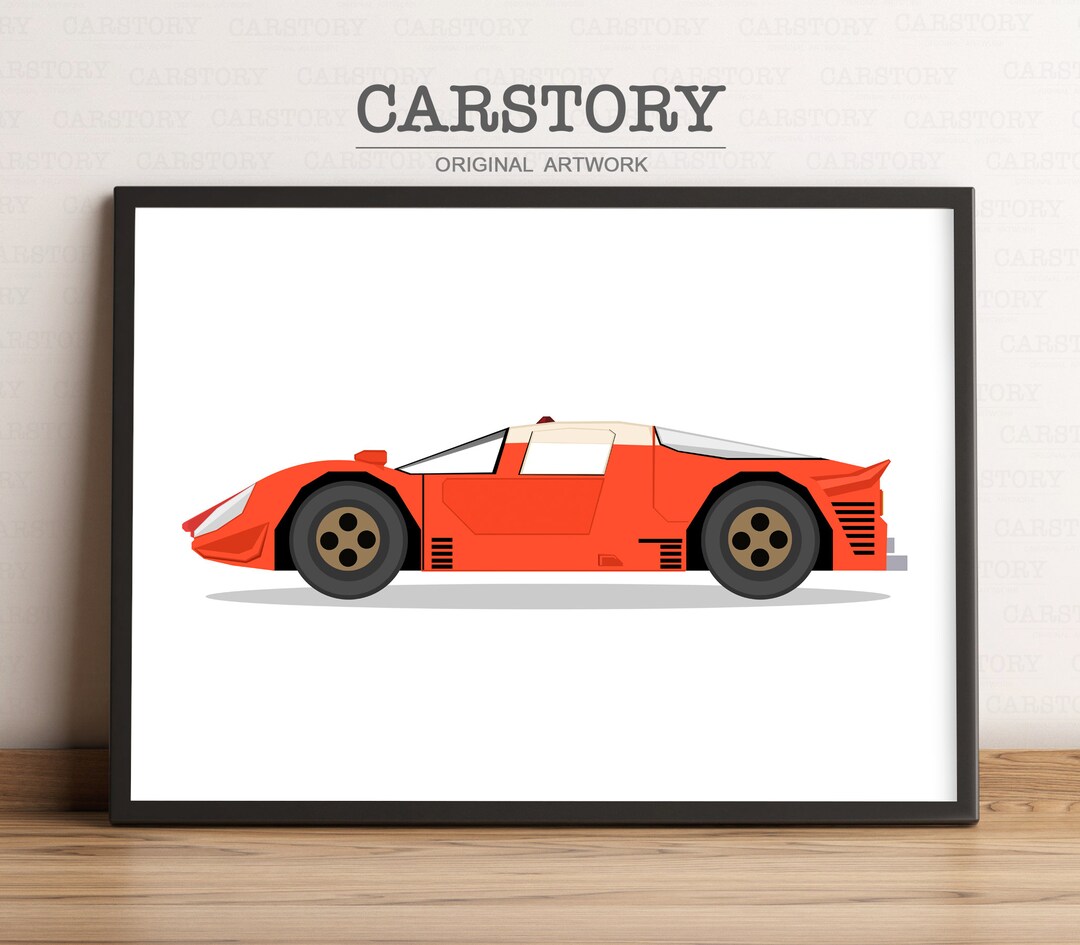 Vintage Sport Car Car Print Transportation Wall Art, Car Printable