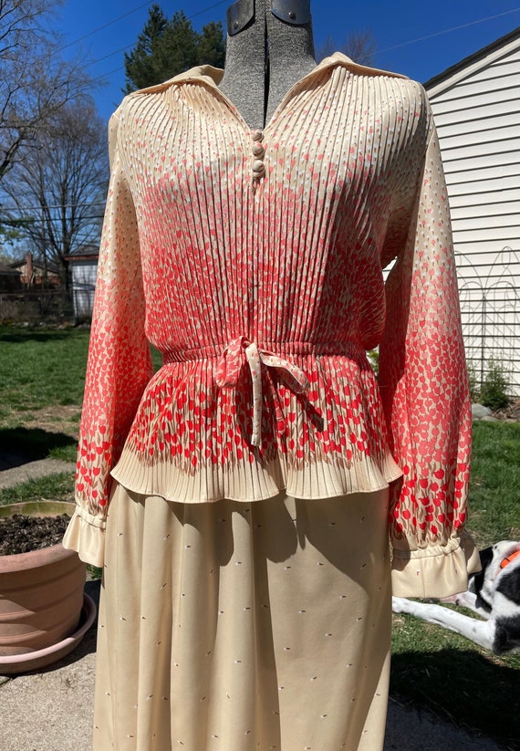 Vintage Leslie Fay Floral Dress