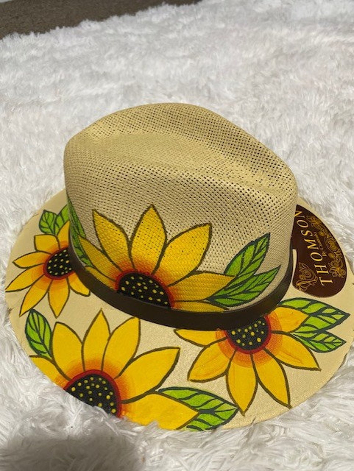 Hand Painted Hat/fedorasombrero Artesanal Etsy