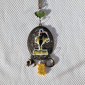 Batwoman Necklace, Batgirl Necklace, Superhero Jewelry, Feminism Clothing, Movie Merchandise, Retro Comic, Batwoman Comics: &quot;Batwoman Love&quot;