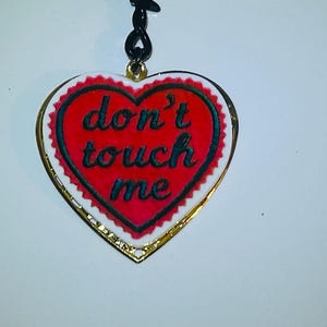 No Touch Necklace, Politicians Prohibited necklace, Politicians Prohibited necklace, Do Not Touch necklace, My Body :"No Touch, Periodt."