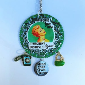 Bodily Autonomy Necklace, Pro-Choice Necklace, Sisterhood Necklace, Roe v Wade Necklace, Human Rights Necklace, Feminism: &quot;Autonomy Love&quot;