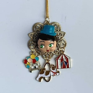 Ringmaster Necklace, Circus Necklace, Big Top Necklace, The Greatest Show Necklace, Clown Necklace, Kawaii Circus: &quot;Ringmaster Love&quot;