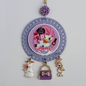 Daisy Necklace, Duck Necklace, Cartoon Jewelry, WDW Pin, WDL Brooch, Sensational Six Magnet, Toon Town Pin, Prima Donna: &quot;Pretty Duck Love&quot;