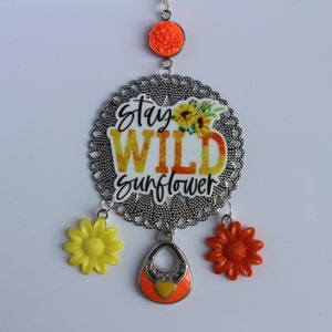 Wild Sunflower Necklace, Wild Flower Necklace, Stay Wild Sunflower, Cowgirl Necklace, Western Necklace, Flower Girl: &quot;Wild Sunflower Love&quot;