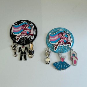 Outshining Love, Transgender Flag Love, Transgender Ally Love, Transitioning Love, Transgender Pin, Transgender Magnet, Transitioning Pin