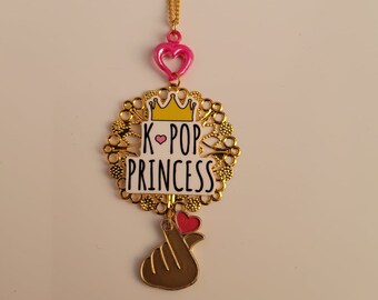 K-Pop Princess, Naszyjnik K-Pop, Naszyjnik KPOP, Naszyjnik BlackPink, Naszyjnik Twice, Naszyjnik Red Velvet, Naszyjnik Baby Metal: „KPOP Love”