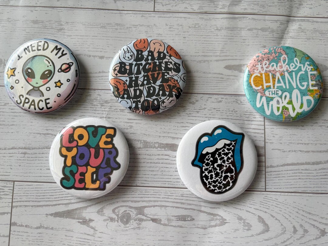 2.25 Funny Inspirational Buttons - Etsy