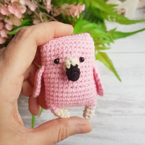 Flamingo crochet pattern, amigurumi, bird, mini, easy, pdf in English, instant download, PDF file