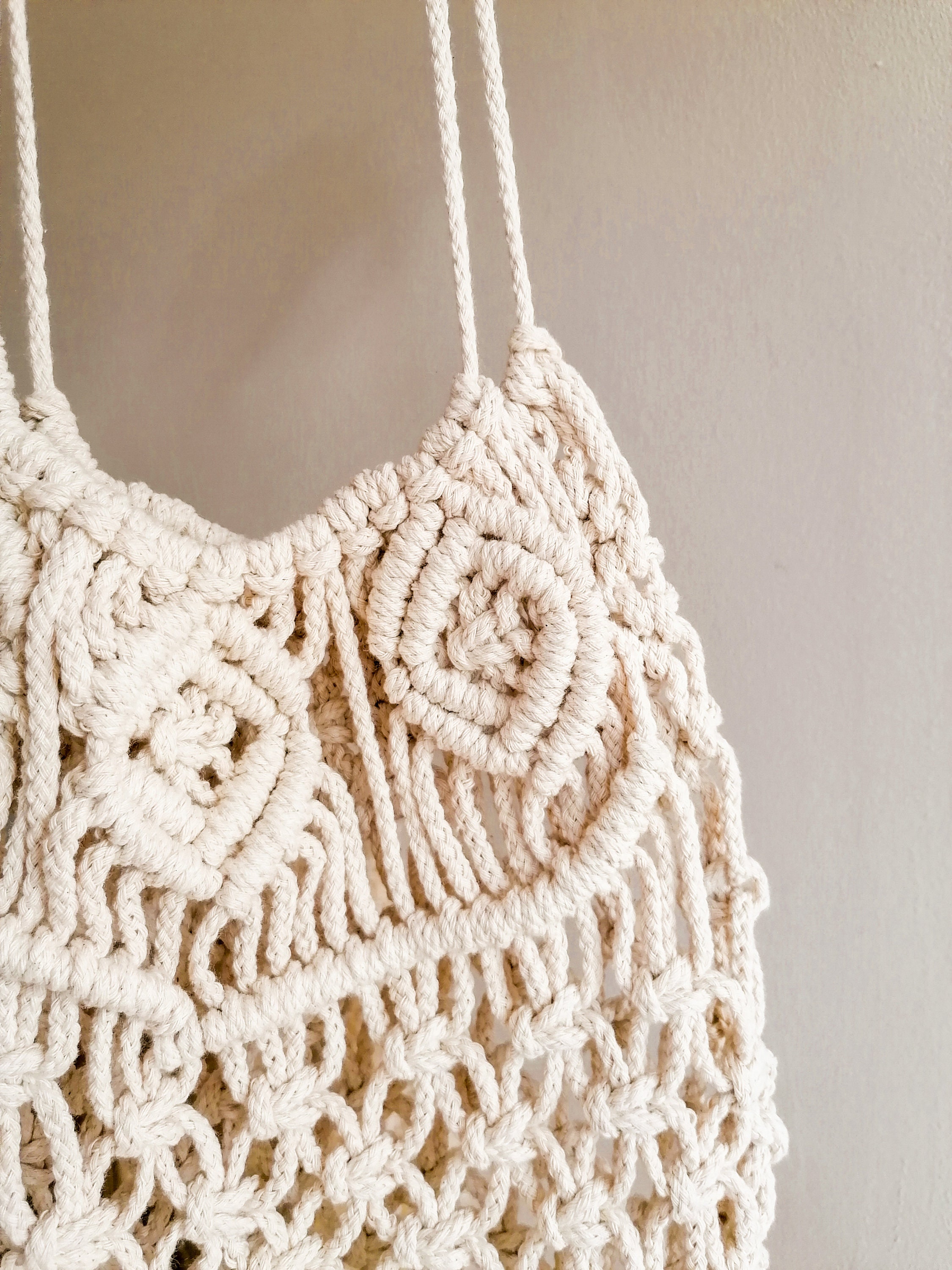 macrame beach bag