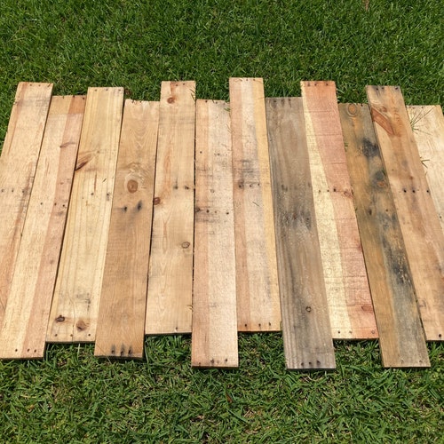 Wide Reclaimed Pallet Boards 36.5 X 4.75 X Etsy