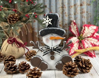 Cute Sitting Snowman SVG Digital Download for Glowforge or Laser Not a Physical Item