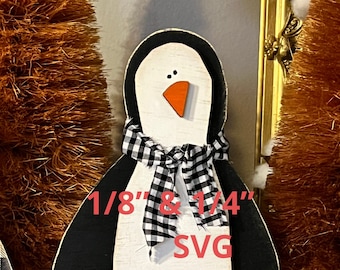 Penguin Set of 3 SVG: Laser Cut File for Glowforge