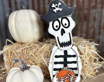 Pirate Skeleton Shelf Sitter SVG: Laser Cut File (Digital Download)