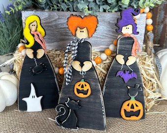 3 Witches Shelf Sitters, Farmhouse SVG Digital Download for Glowforge or Laser Not a Physical Item