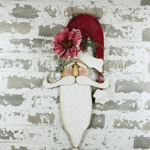 Primitive Santa Door Hanger/Ornament SVG Digital Download for Glowforge or Laser Not a Physical Item