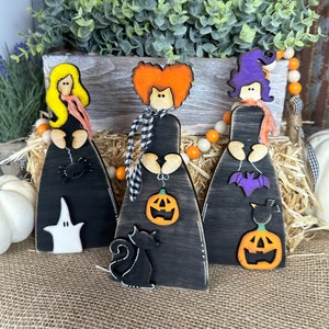 3 Witches Shelf Sitters, Farmhouse SVG Digital Download pour Glowforge ou Laser Not a Physical Item