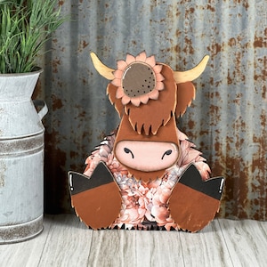 Locatie Highland Cow SVG digitale download voor Glowforge of laser geen fysiek item