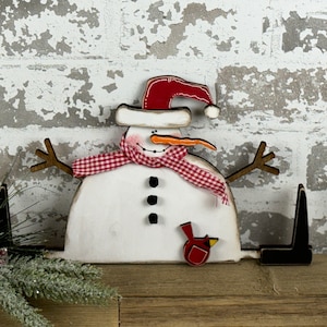 Prim Sitzender Schneemann SVG Digital Download für Glowforge oder Laser Kein physischer Gegenstand