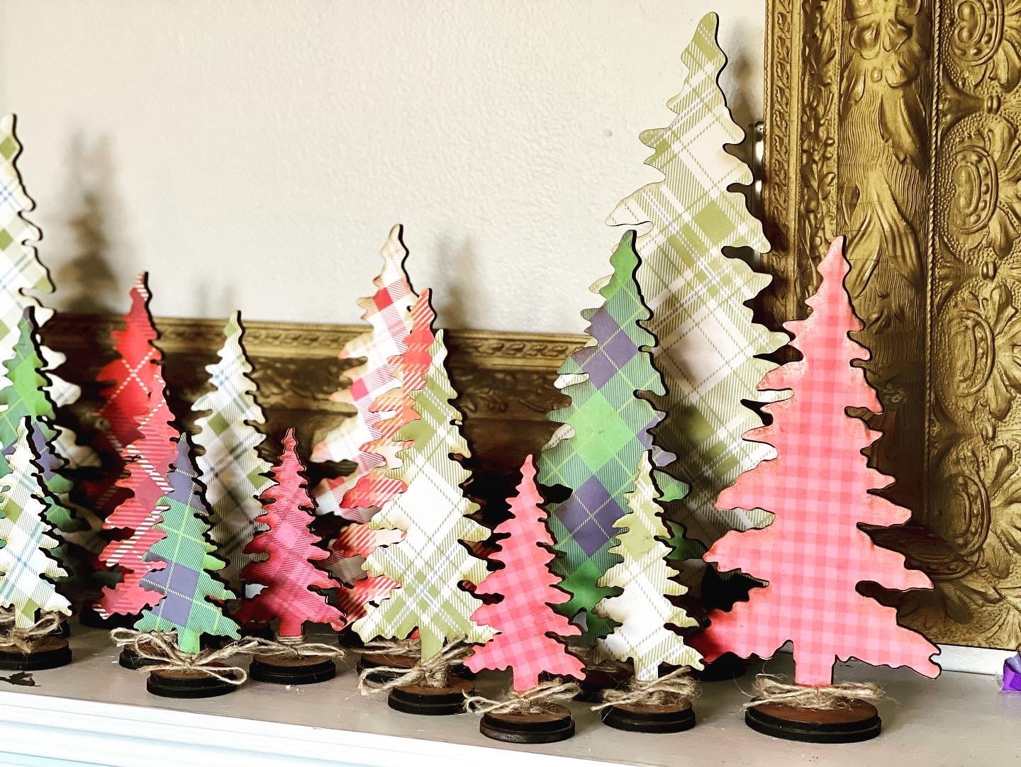 Christmas Pine Trees Set of 5 SVG Digital Download for Etsy