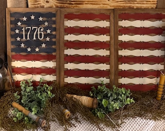 1776年アメリカ国旗SVG：愛国的なレーザーカットファイル（デジタルダウンロード）