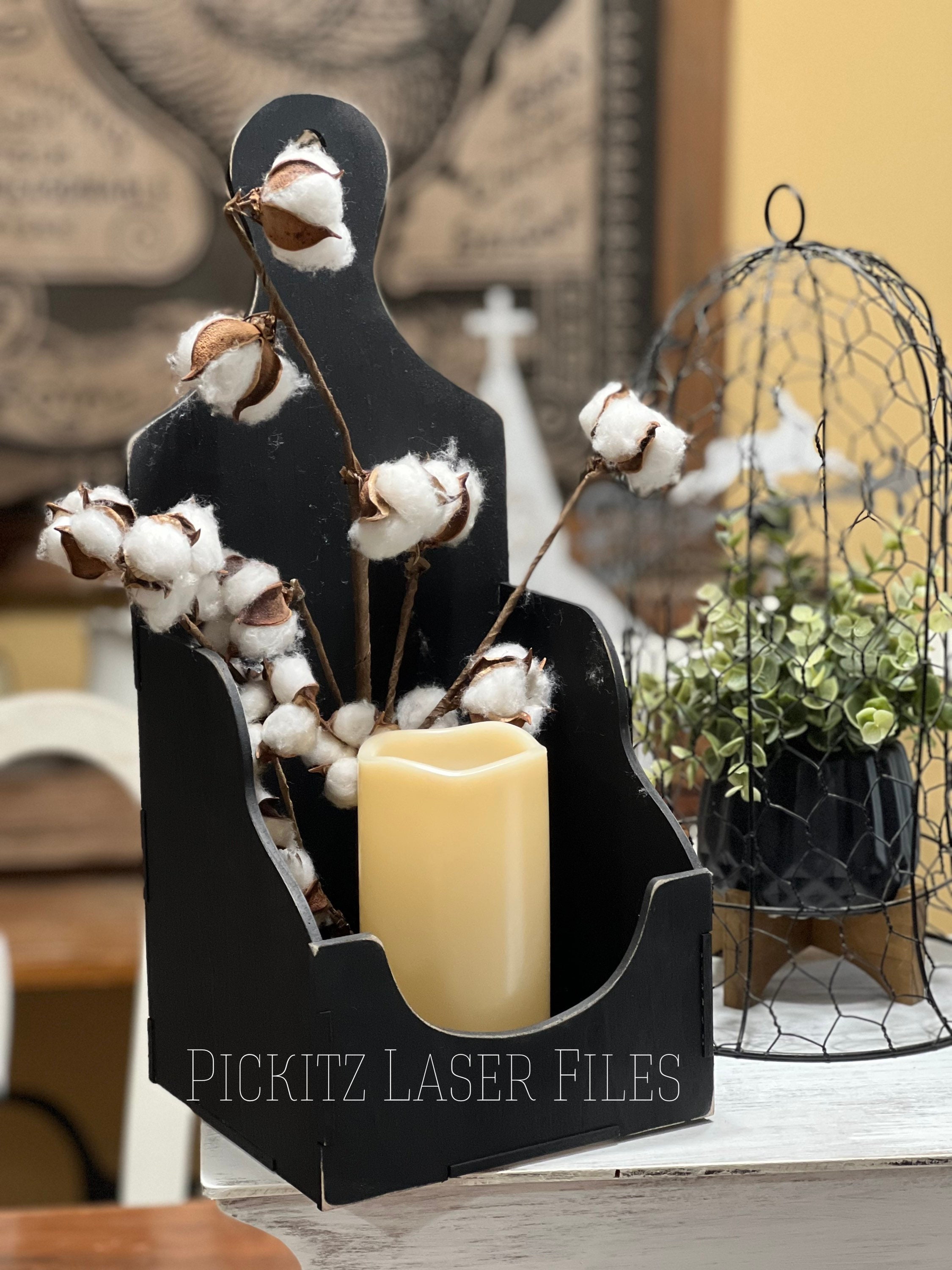 Primitive Candle Holder SVG Digital Download for or Etsy