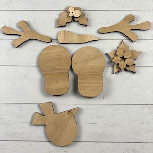 Mini Schneemann Teile Bauernhaus/Primitive SVG Digital Download für Glowforge oder Laser Kein physisches