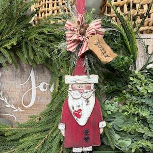 Farmhouse Santa Shelf Sitter SVG: Laser Cut File (Digital Download)