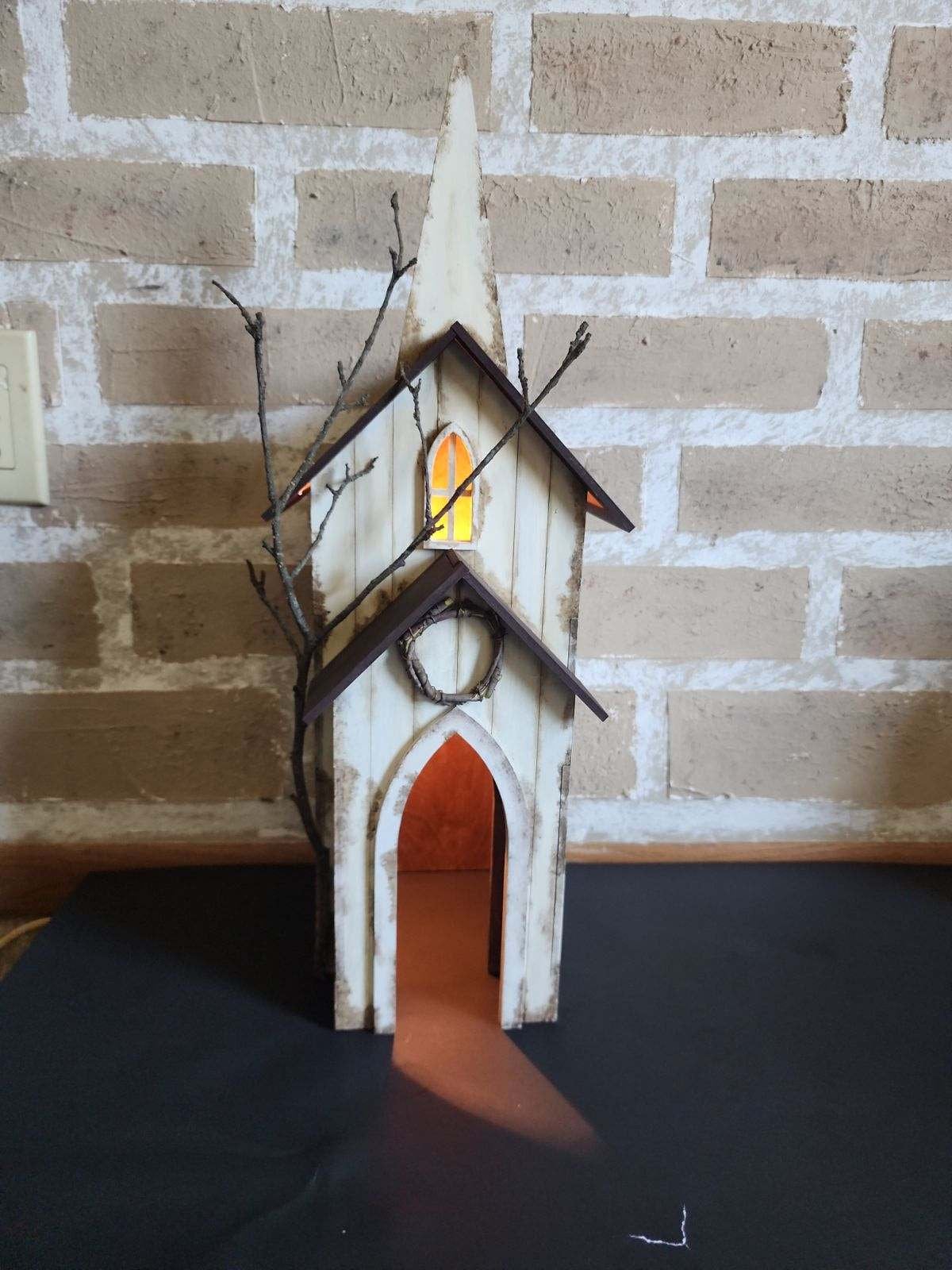 Shiplap Farmhouse Church SVG: Glowforge Laser Cut File (Digital Download)