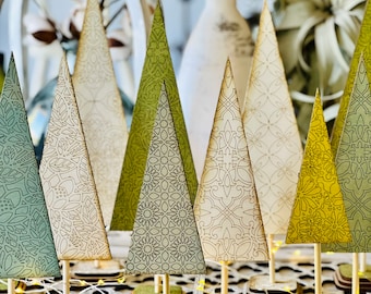Sierlijke kerstbomen lasergesneden SVG-bestanden voor Glowforge (digitale download)