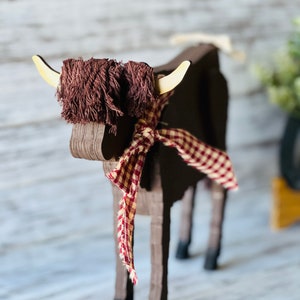 Highland Cow, Farmhouse, SVG Digital Download for Glowforge or Laser Not a Physical Item