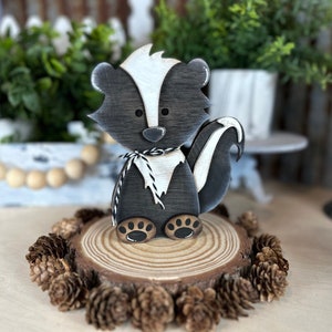 Skunk, Shelf Sitter, SVG Digital Download for Glowforge or Laser Not a Physical Item