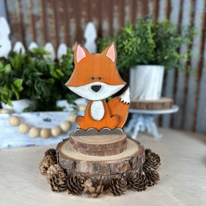 Renard, gardien d'étagère, créature des bois, téléchargement numérique SVG pour Glowforge ou laser, pas un article physique