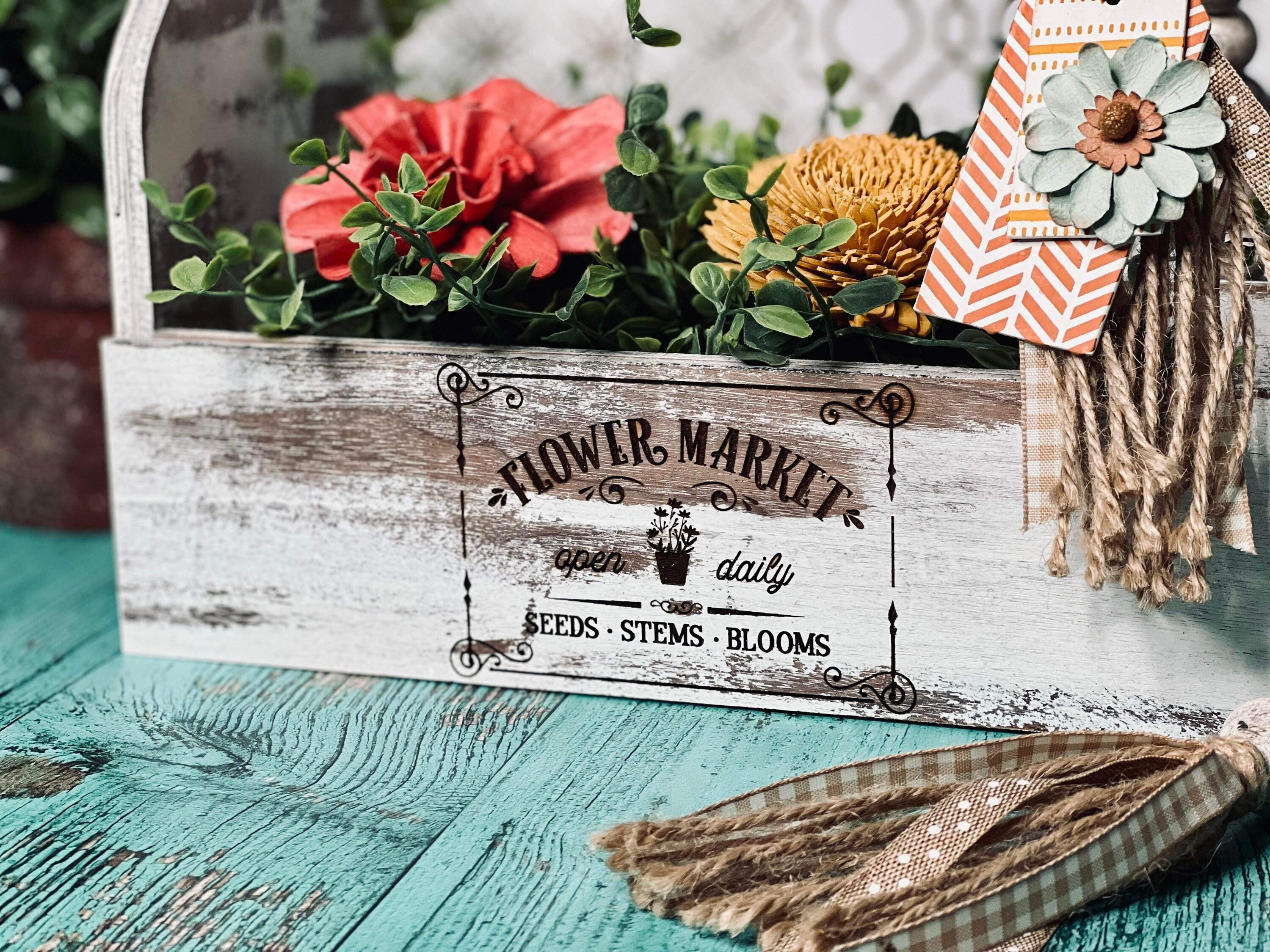 Farmhouse Caddy SVG: Laser Cut File for Glowforge (digital Download) - Etsy