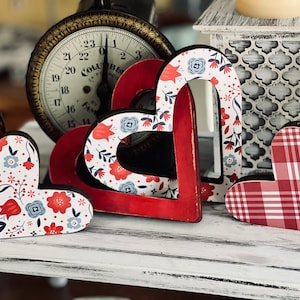 Farmhouse Hearts SVG: Arquivo de corte a laser para Glowforge (download digital)