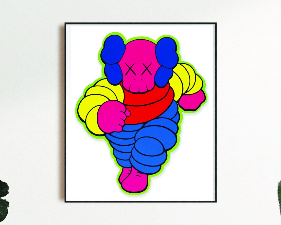 KAWS Poster Print Hype Print/ Hypebeast/ Kaws Figure/ Etsy