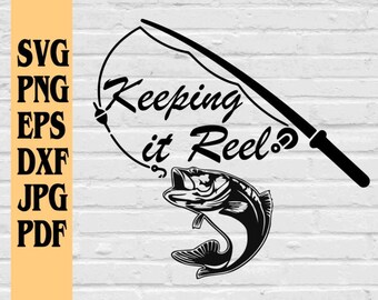 Free Free Fishing Rod With Fish Svg