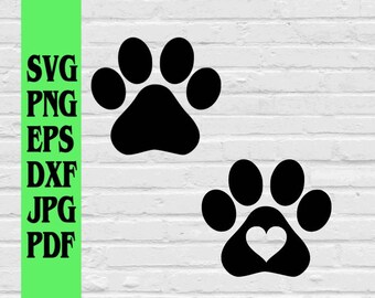 Dog Paw Print Etsy