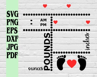 Download Baby Statistics Svg Etsy