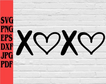 Download Xoxo Heart Svg Etsy